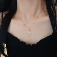 Moissanite Unicorn Pendant Necklace | S999 Pure Silver | Women Light Luxury Collarbone Chain | Birthday Gift — image 3