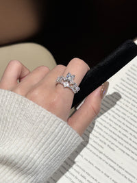 1CT Princess Cut Moissanite Bridal Ring Set | D Color VVS1 | S925 Sterling Silver Engagement Ring — image 2