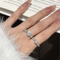 Star Moon Moissanite Couple Ring Set | 0.5CT + 1CT | S925 Sterling Silver | Promise Ring — image 2