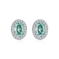 Oval Cut Moissanite Stud Earrings | Hepburn Style | S925 Sterling Silver | Women Fine Jewelry — image 1