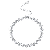 5CT Round Moissanite Tennis Bracelet | 50 Stones | S925 Sterling Silver | Women Light Luxury Bracelet — image 1