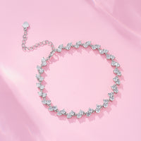 5CT Round Moissanite Tennis Bracelet | 50 Stones | S925 Sterling Silver | Women Light Luxury Bracelet — image 4