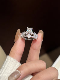 1CT Princess Cut Moissanite Bridal Ring Set | D Color VVS1 | S925 Sterling Silver Engagement Ring — image 3